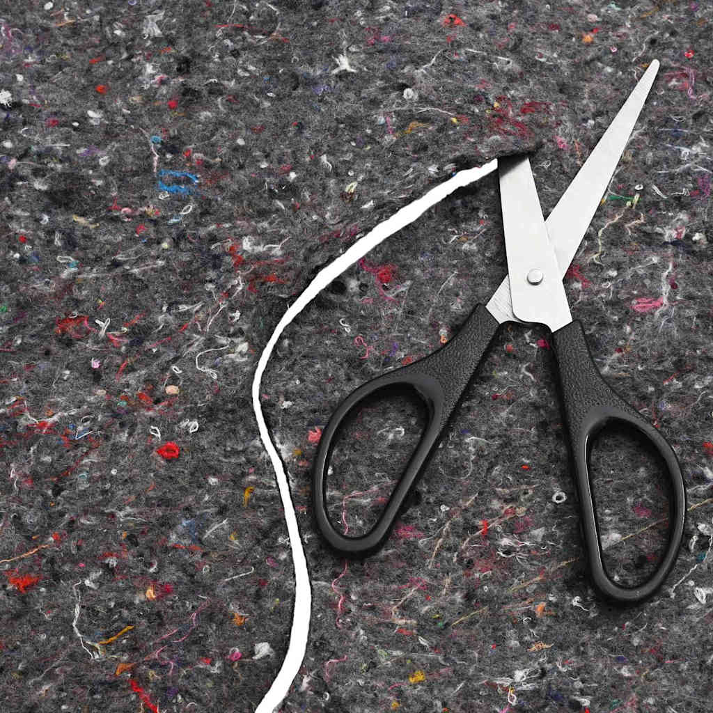 Teichvlies Grau 1 x 10 m Polyester und Baumwolle