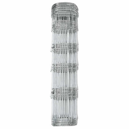 vidaXL Wildzaun Feuerverzinkt 1000 x 80 x 0,18 cm Eisen