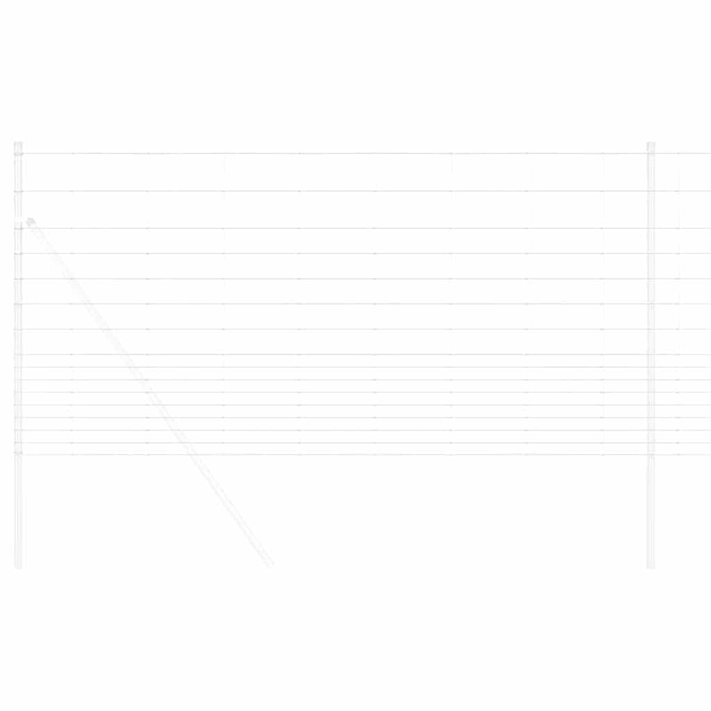vidaXL Wildzaun Feuerverzinkt 1000 x 120 x 0,18 cm Eisen