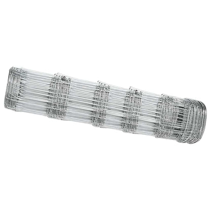vidaXL Clôture grillagée argentée 25 x 0,8 m en acier galvanisé