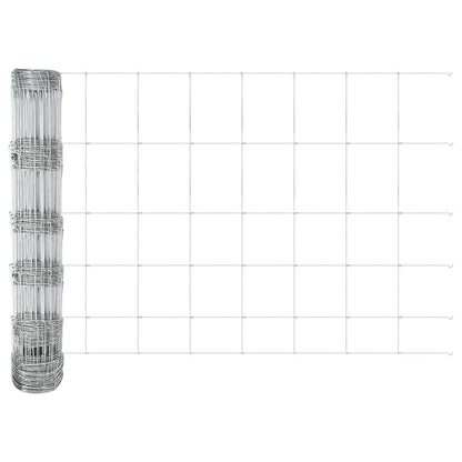 vidaXL Clôture grillagée argentée 25 x 0,8 m en acier galvanisé