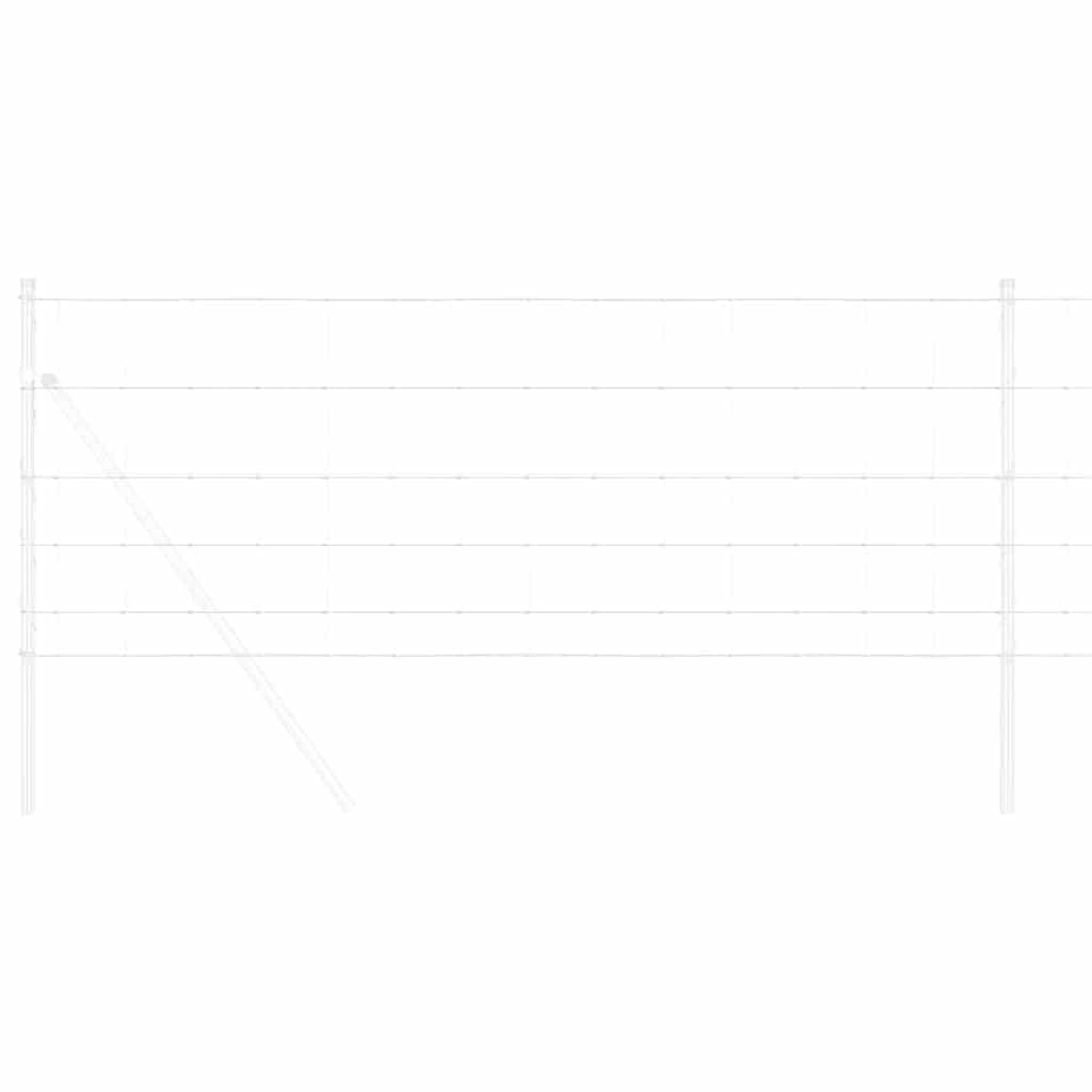 vidaXL Clôture grillagée argentée 25 x 0,8 m en acier galvanisé