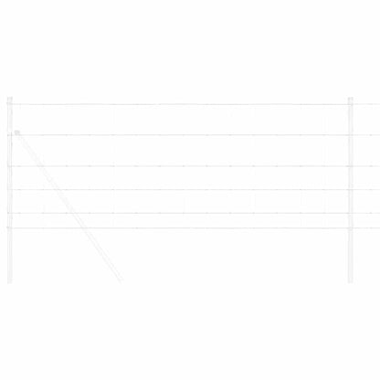 vidaXL Clôture grillagée argentée 25 x 0,8 m en acier galvanisé