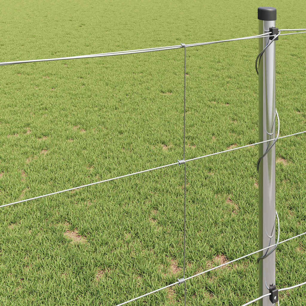 Feldzaun Silber 25 x 1 m Verzinkter Stahl