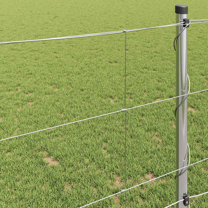 Feldzaun Silber 25 x 1 m Verzinkter Stahl