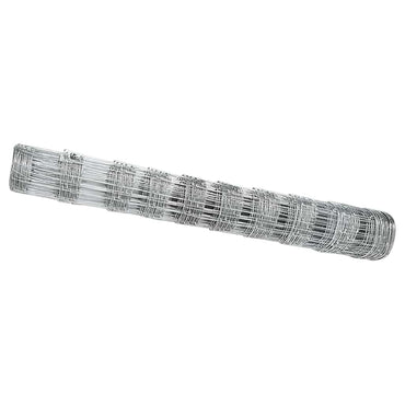 vidaXL Feldzaun Silber 25 x 1 m Verzinkter Stahl