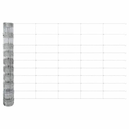 Feldzaun Silber 25 x 1 m Verzinkter Stahl