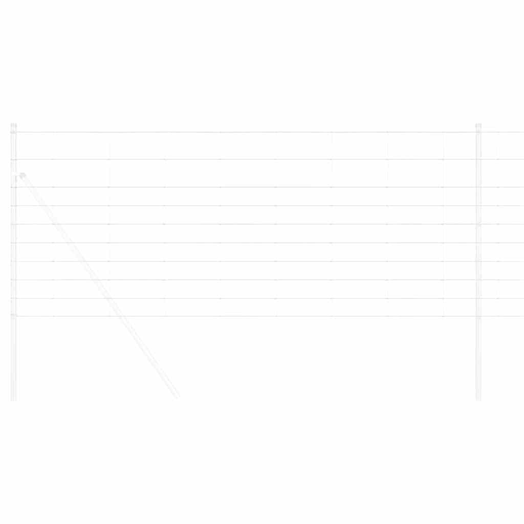 Feldzaun Silber 25 x 1 m Verzinkter Stahl
