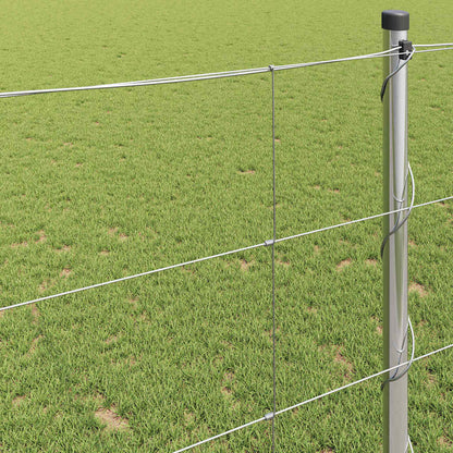 Feldzaun Silber 25 x 1,2 m Verzinkter Stahl