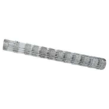 vidaXL Feldzaun Silber 25 x 1,2 m Verzinkter Stahl
