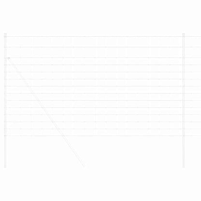 Feldzaun Silber 25 x 1,4 m Verzinkter Stahl