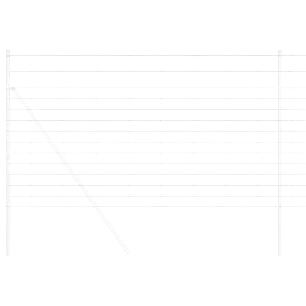 Feldzaun Silber 25 x 1,4 m Verzinkter Stahl