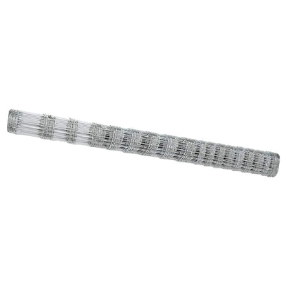 vidaXL Feldzaun Silber 25 x 1,5 m Verzinkter Stahl