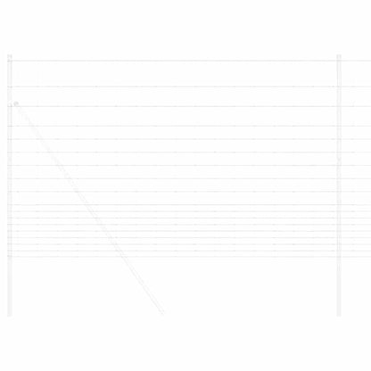 vidaXL Feldzaun Silber 25 x 1,5 m Verzinkter Stahl