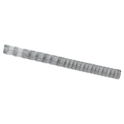 vidaXL Feldzaun Silber 25 x 1,6 m Verzinkter Stahl