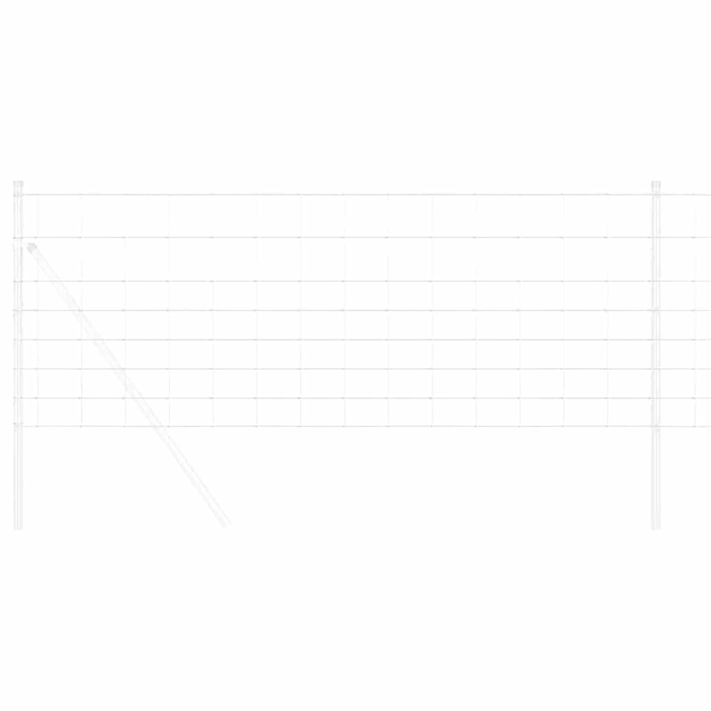 vidaXL Feldzaun Silber 50 x 0,8 m Verzinkter Stahl