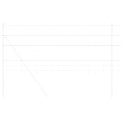 Feldzaun Silber 50 x 1 m Verzinkter Stahl