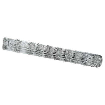 vidaXL Feldzaun Silber 50 x 1 m Verzinkter Stahl