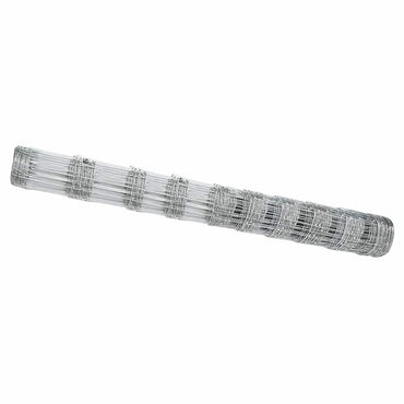 vidaXL Feldzaun Silber 50 x 1,2 m Verzinkter Stahl