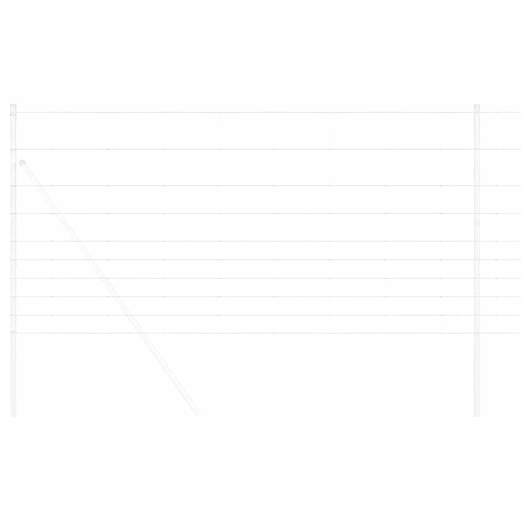 vidaXL Feldzaun Silber 50 x 1,2 m Verzinkter Stahl