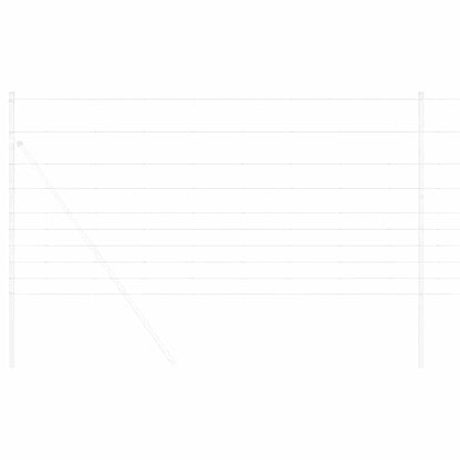 vidaXL Feldzaun Silber 50 x 1,2 m Verzinkter Stahl