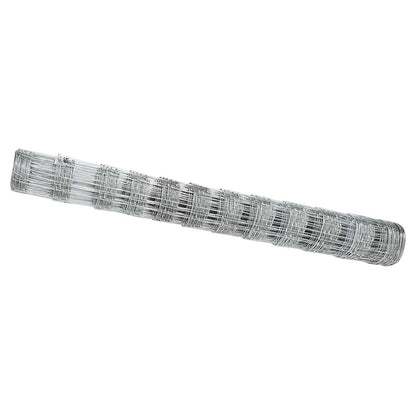 vidaXL Feldzaun Silber 50 x 1,2 m Verzinkter Stahl