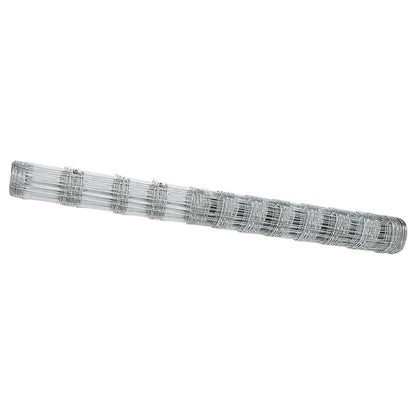 vidaXL Feldzaun Silber 50 x 1,4 m Verzinkter Stahl