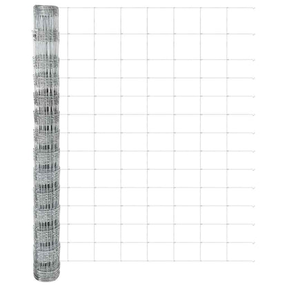 Feldzaun Silber 50 x 1,4 m Verzinkter Stahl