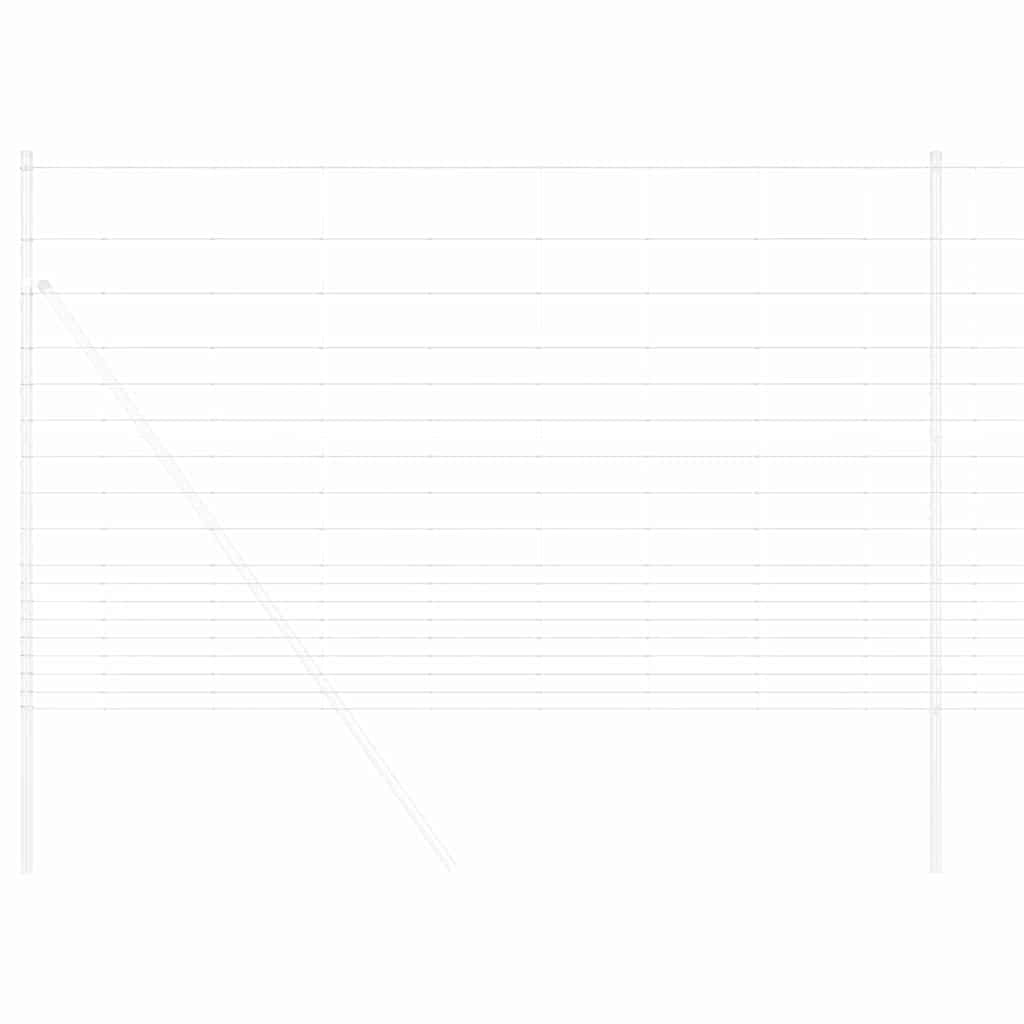vidaXL Feldzaun Silber 50 x 1,5 m Verzinkter Stahl