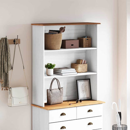 Hutch ASKIM 91 x 30 x 104 cm Massives Kiefernholz