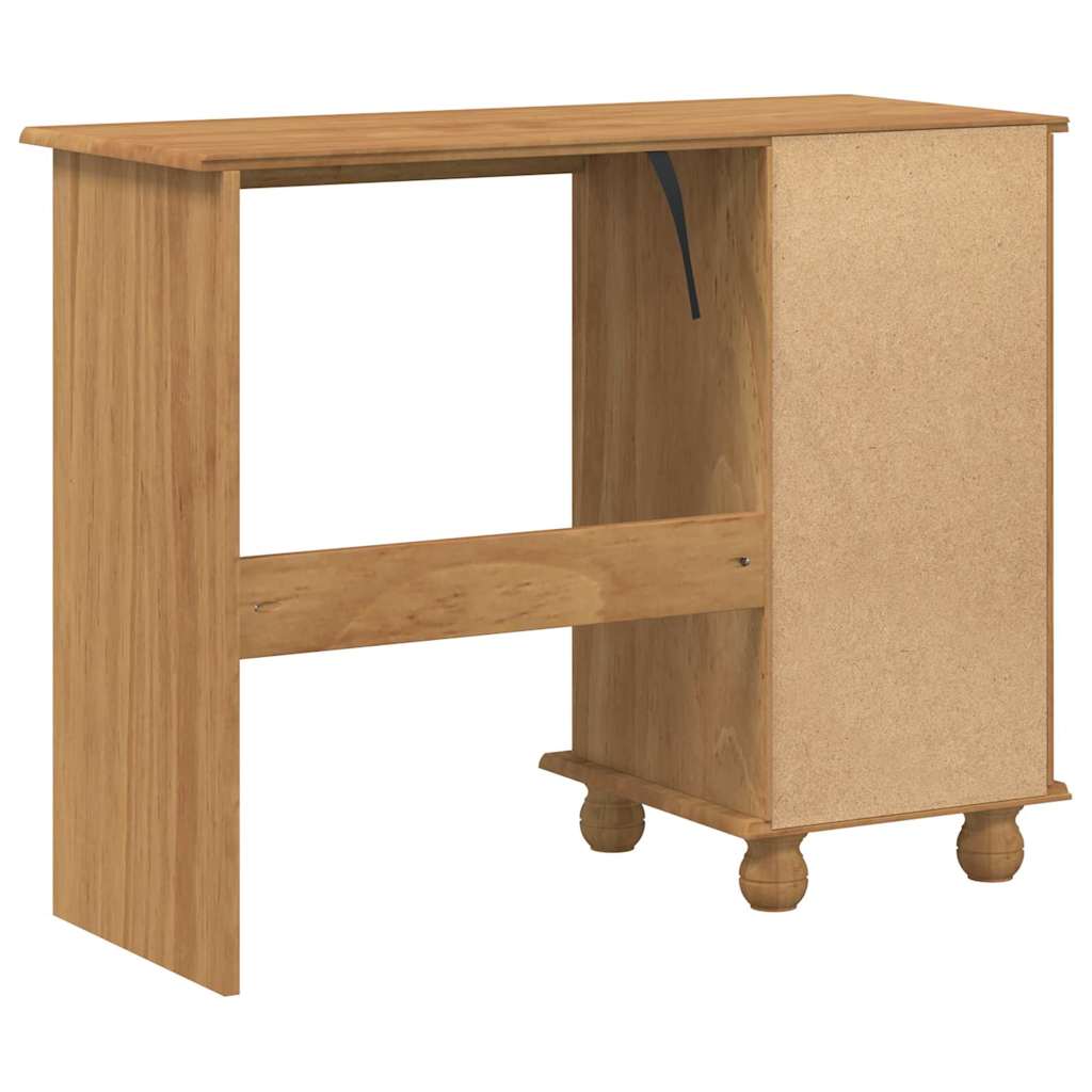 vidaXL Schreibtisch ASKIM Braun 95 x 40 x 75 cm Massives Kiefernholz