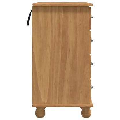 vidaXL Schreibtisch ASKIM Braun 95 x 40 x 75 cm Massives Kiefernholz