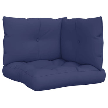 vidaXL Coussins de palette 3 pcs Bleu marine Tissu Oxford