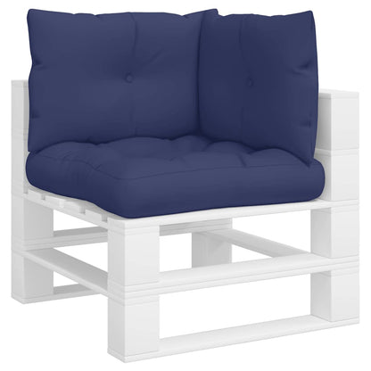 vidaXL Coussins de palette 3 pcs Bleu marine Tissu Oxford