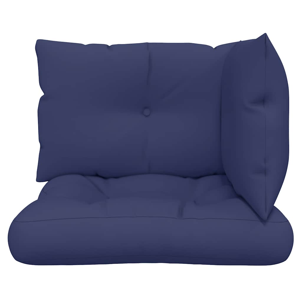 vidaXL Coussins de palette 3 pcs Bleu marine Tissu Oxford