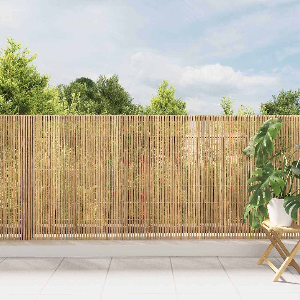 vidaXL Bambuszaun Braun 600 x 125 cm Bambus