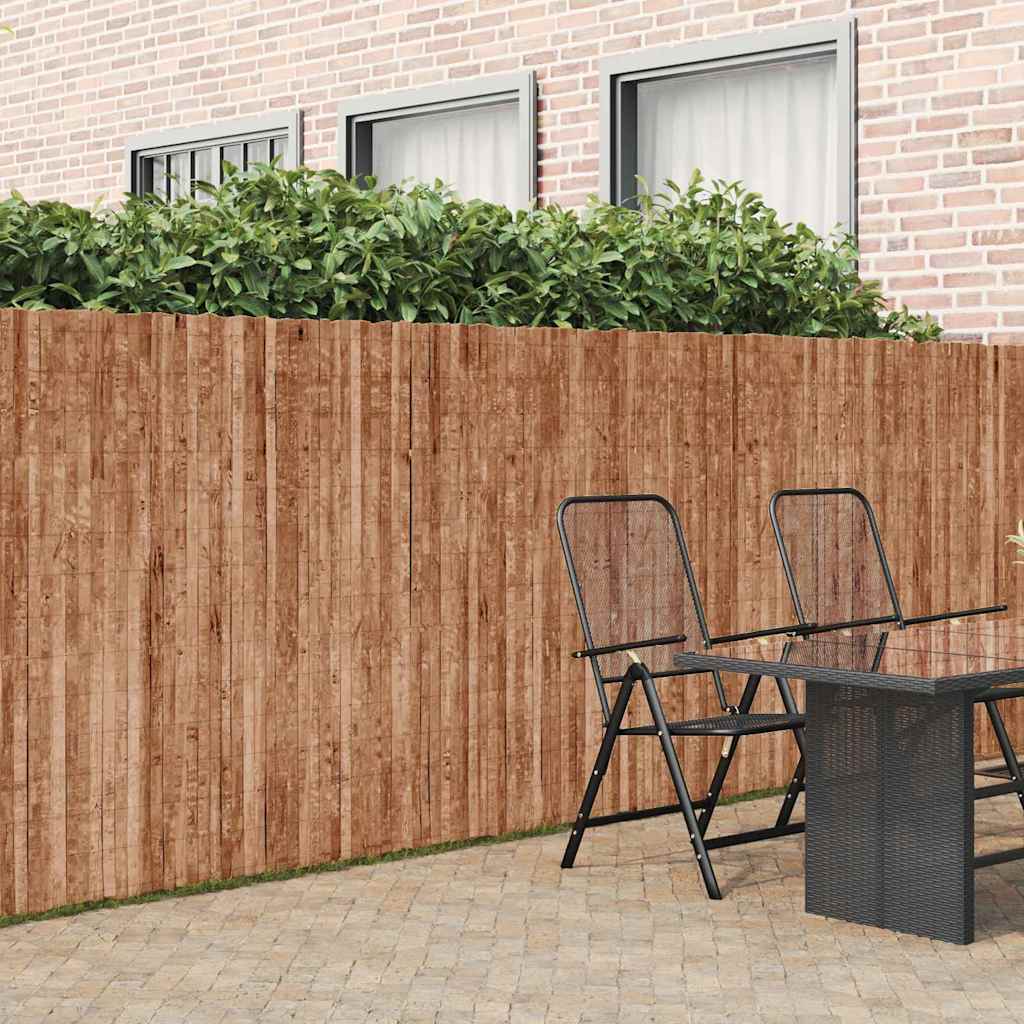 vidaXL Rindenzaun Braun 400 x 150 cm Rinde