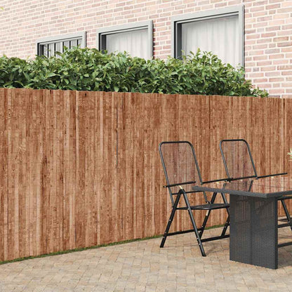 vidaXL Rindenzaun Braun 400 x 150 cm Rinde