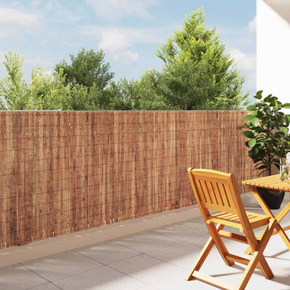 vidaXL Rindenzaun Braun 600 x 125 cm Rinde