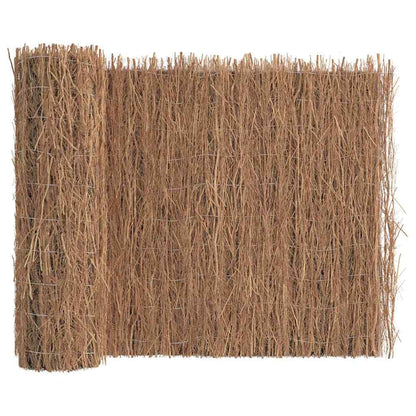 vidaXL Clôture en brande de bruyère marron 600 x 125 cm Brande