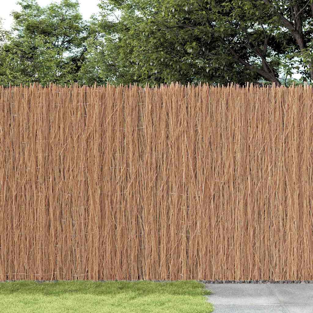 vidaXL Reisigmattenzaun Braun 600 x 150 cm Bast