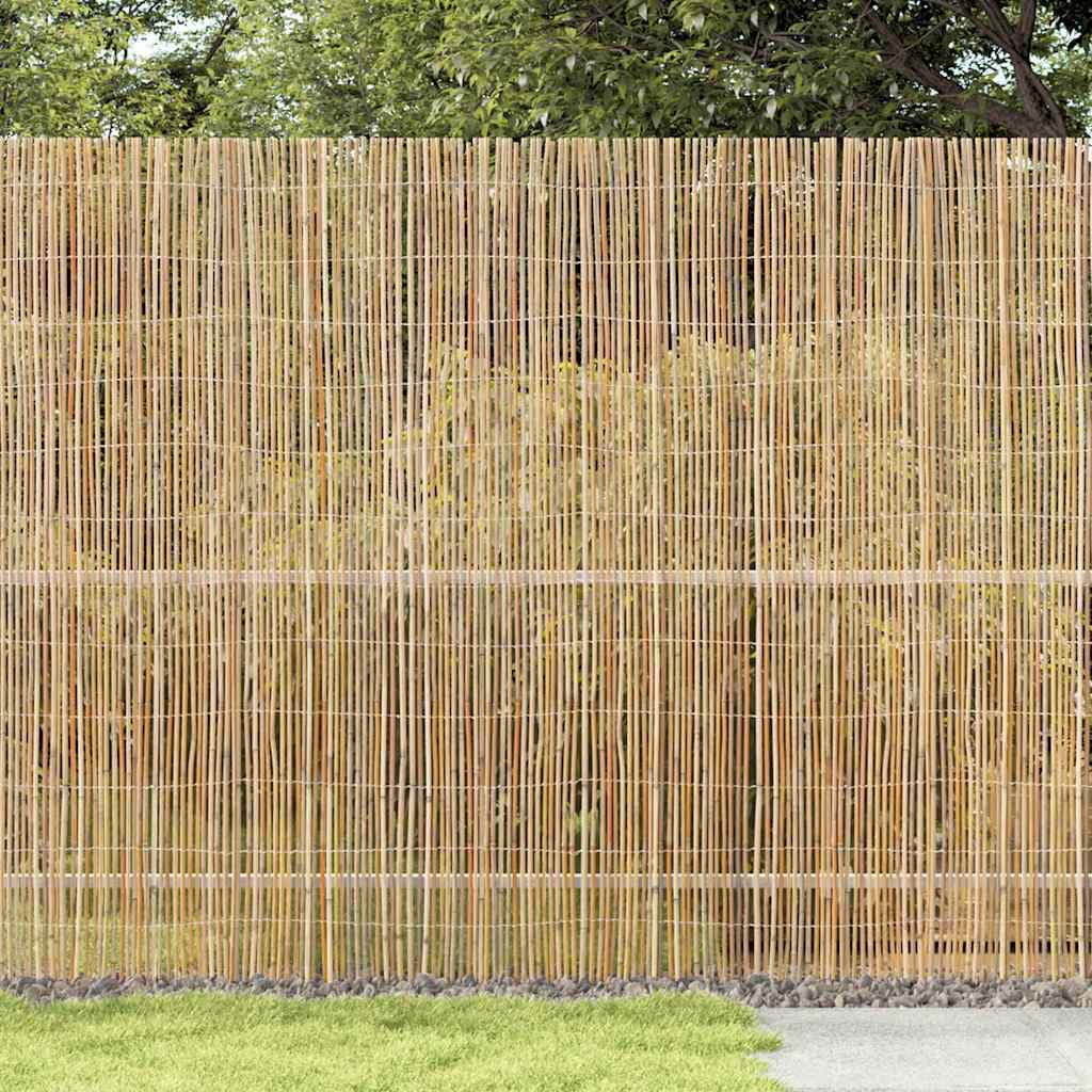 vidaXL Clôture en bambou naturelle 400 x 180 cm Bambou