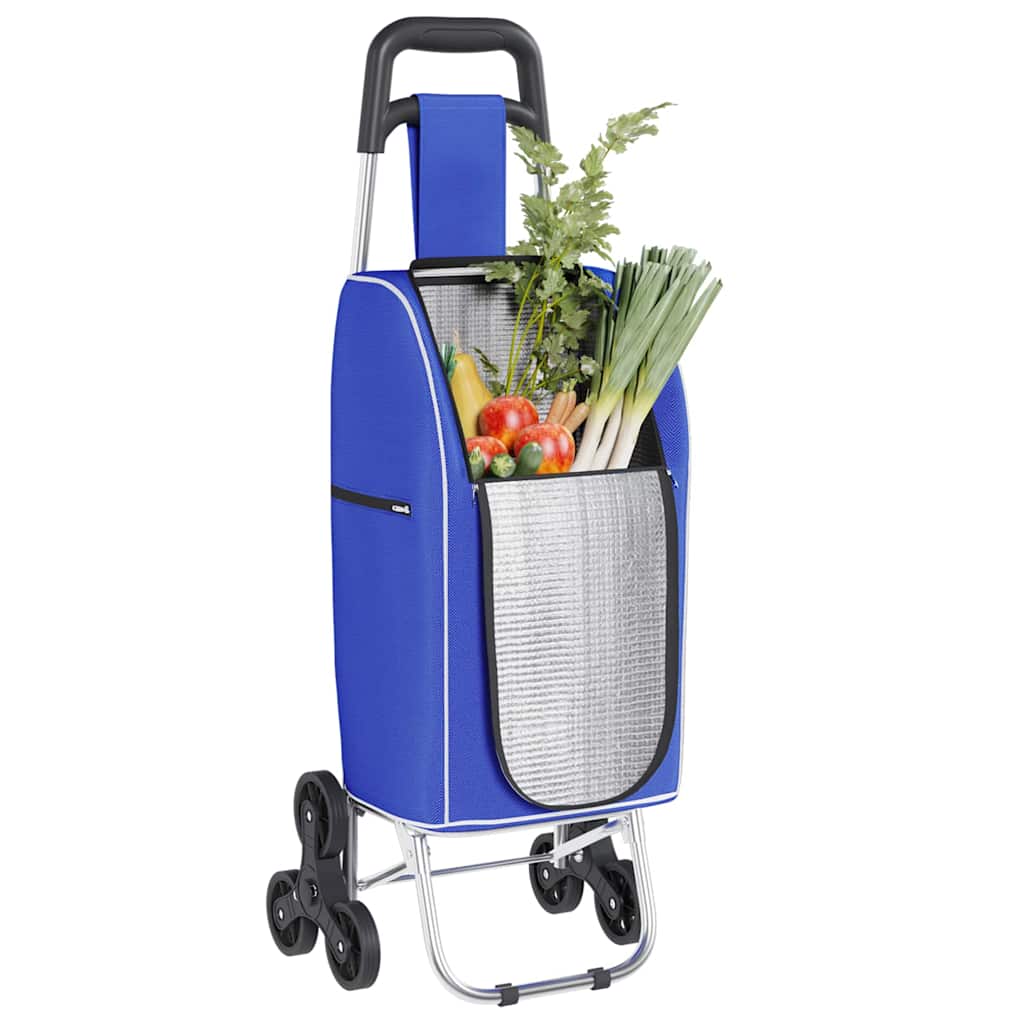 Einkaufswagen Blau 39,5 x 33 x 93 cm Oxford-stoff