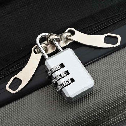 Koffer mit Schloss Dunkelgrau 50 x 30 x 76 cm ABS Kunststoff