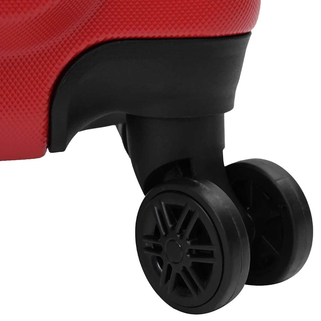 Koffer mit Schloss 3 pcs Rot 50 x 31 x 78 cm ABS Kunststoff