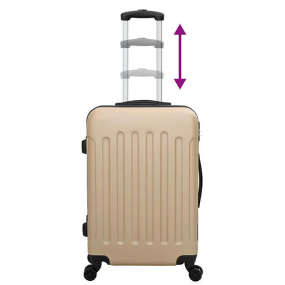 Koffer 3 pcs Champagner 50 x 31 x 78 cm ABS Kunststoff