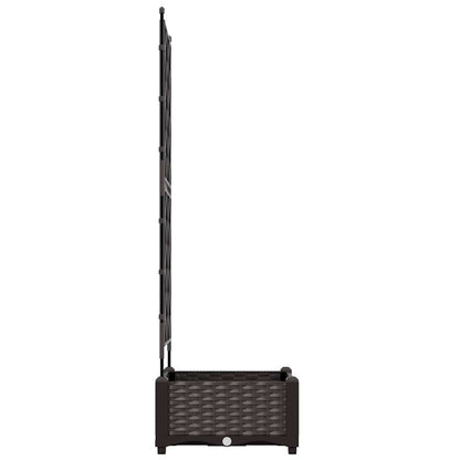 Garten-Pflanzgefäß Braun 40 x 40 x 125,5 cm Stahl