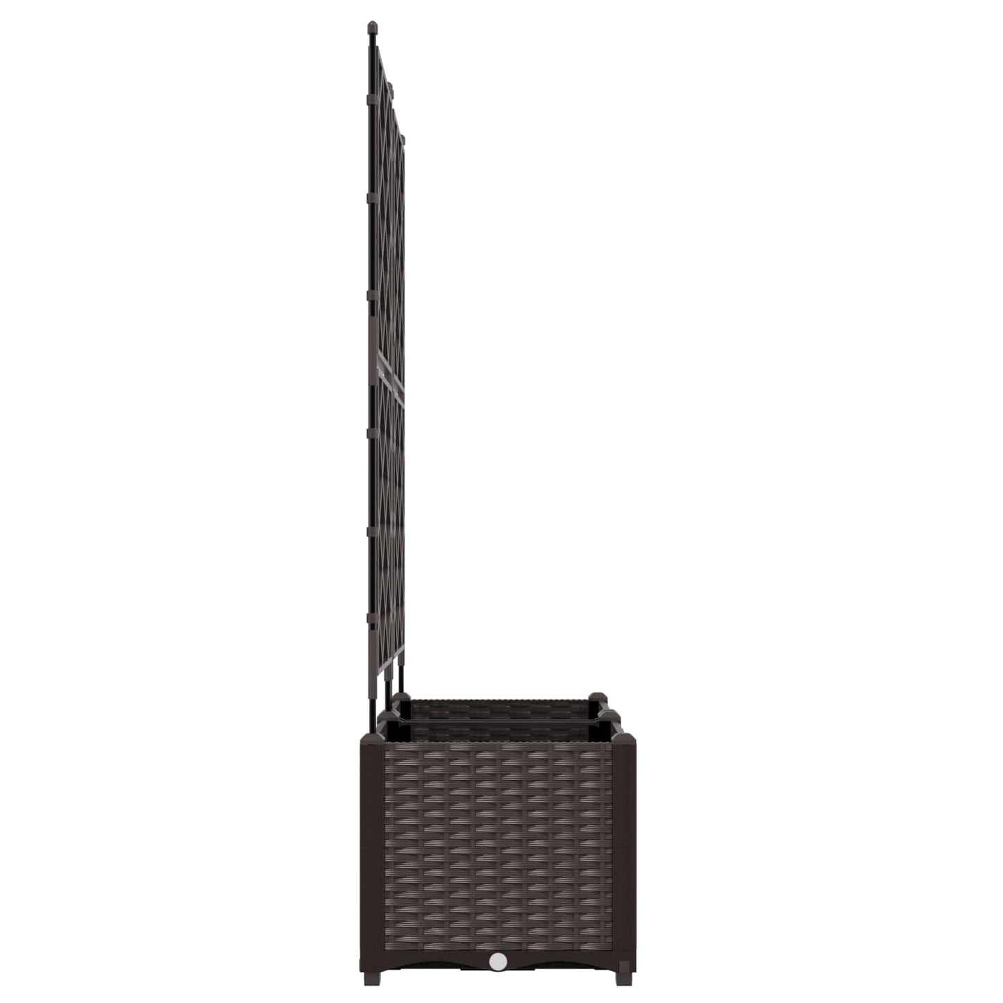 vidaXL Garten-Pflanzgefäß 2 pcs Braun 80 x 40 x 143 cm Stahl