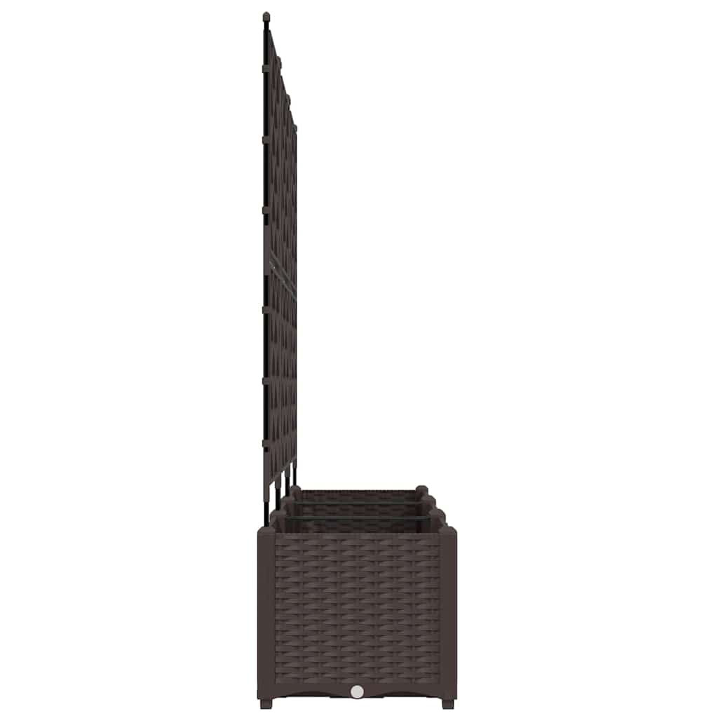 Garten-Pflanzgefäß 3 pcs Braun 120 x 40 x 143 cm Stahl