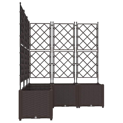 Garten-Pflanzgefäß 5 pcs Braun 120 x 120 x 143 cm Kunststoff